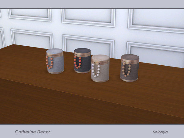 Sims 4 — Catherine Decor. Box with Beads by soloriya — Box with beads. Part of Catherine Decor set. 4 color variations.