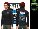 Sims 4 — GM Grand Master Chess T-Shirt 03 by Rock_Warrior_Games — GM Grand Master Chess T-Shirt 03.