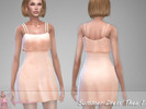 Sims 4 — Summer Dress Thea 1 by Jaru_Sims — Base game mesh recolor Short dress 13 swatches Teen to elder Custom thumbnail