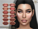 Sims 4 — Lipstick N50 by FashionRoyaltySims — Standalone Custom thumbnail 12 color options HQ texture Compatible with HQ