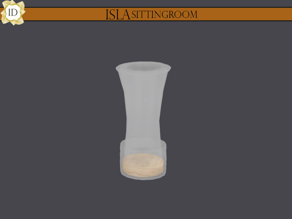 Sims 4 — ISLA Glass Vase by ISLA_Design — A large glass vase good for lilies, roses, tulips and other long-stemmed