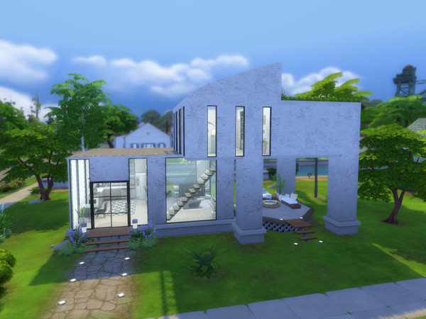 Sims 4 — Lotsis Modern House by lotsis — A modern, scandinavian styled house with 2 floors, including 1 bedroom and 1