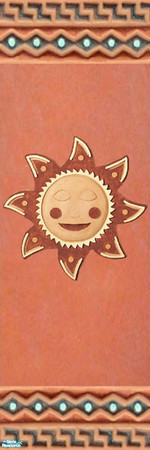 Sims 2 — Terracotta Walls - Individual Item by lollipop6969 — Sun wall