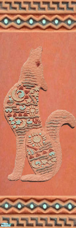 Sims 2 — Terracotta Walls - Individual Item by lollipop6969 — Coyote wall 2