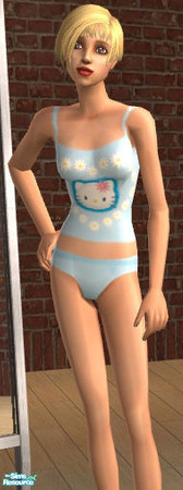 Sims 2 — Hello Kitty Blue by Abelie — 