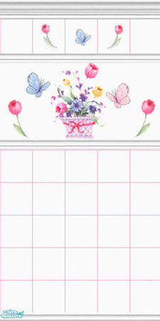 Sims 2 — Flower basket 3 by devilishdawn — Has a matching floor 