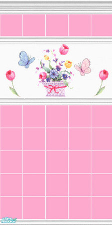 Sims 2 — Flower basket 2 by devilishdawn — Has a matching floor 