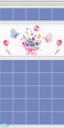 Sims 2 — Flower basket 1 by devilishdawn — Has a matching floor 