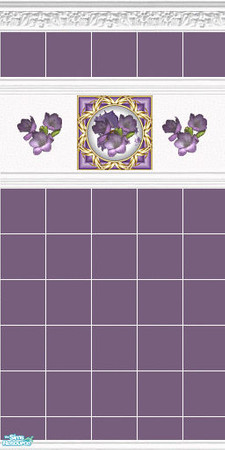 Sims 2 — Eggplant blooms by devilishdawn — Has a matching floor 