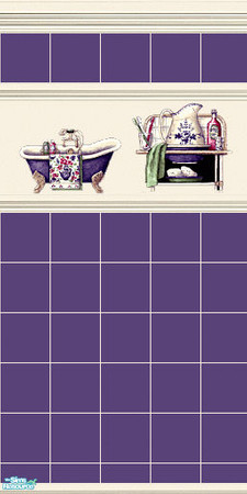 Sims 2 — Bathroom 2 by devilishdawn — Has a matching floor 