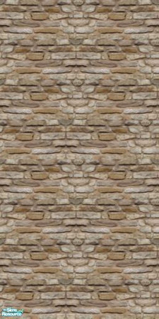 Sims 2 — Patterned Stone Wall by stephanie_b. — a stephanie b. design
