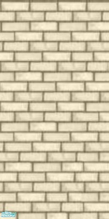 Sims 2 — Brick Almond Wall by stephanie_b. — a stephanie b. design