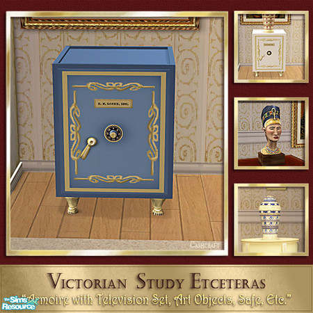 Sims 2 — Victorian Study Etceteras - Safe Blue by Cashcraft — Etceteras, additional furnishings and decorative pieces for