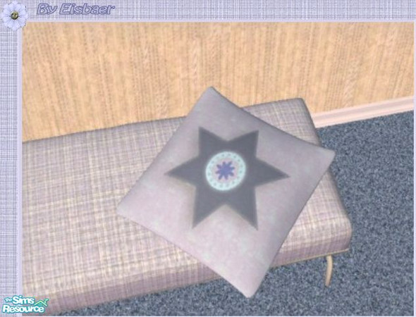 Sims 2 — Mango Nelson - City Girl - Star Cushion by Eisbaerbonzo — Cushion matching the Nelson bedroom