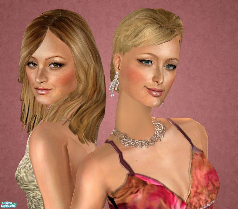 Sims 2 - Paris and Nicole by ChazDesigns - The famous twosome party girls i...