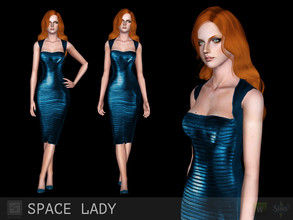 Sims 3 — Space lady by Shushilda2 — HQ-texture (2048x2048) New mesh Low poly 1 recolorable channels CAS and Launcher