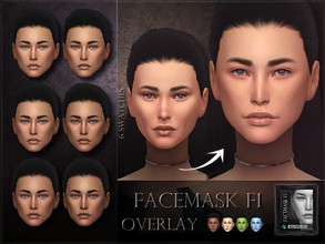 Sims 4 — Female Facemask 01 - OVERLAY by RemusSirion — This is a facemask that works like an overlay skin, but affects