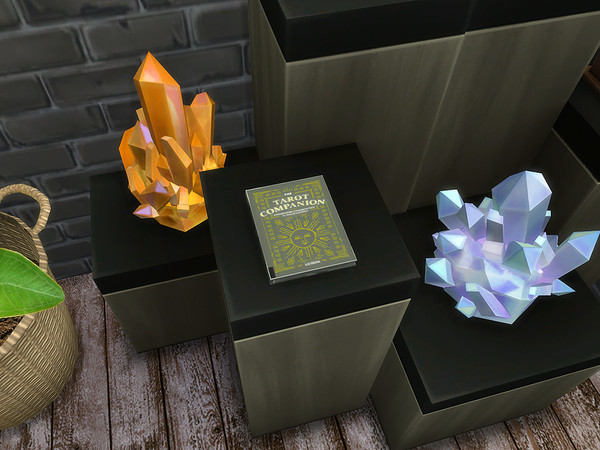Sims 4 — The Tarot Companion book-SPA DAY REQUIRED by Simder_Talia — A decorative book for your witchy sim.