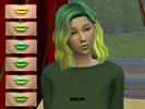 Sims 4 — Shrek Time! Green lipsticks! N1 by rissaexe — Shrek Time! Take this wonderful set of only green lipsticks, they