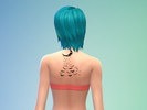 Sims 4 — Flying Tattoo Set by BeccaB3232 — Flying Tattoo Set - birds, bats and all -Recoloring is allowed -Original mesh