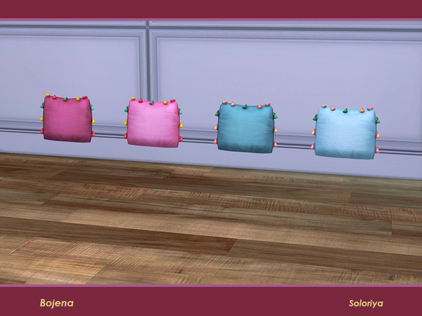 Sims 4 — Bojena. Pillow for Loveseat by soloriya — Pillow for loveseat. Part of Bojena set. 2 color variations. Category:
