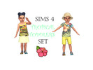 Sims 4 — Sophie CC  |  Tropical Toddler Set - Seasons needed by leweasel — Tropical Toddler Set - includes top and