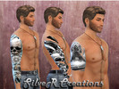 Sims 4 — Tatts all Folks by silvercyclone — Mainly Black and White tattoos with a bit of color in a few, adds a bit of