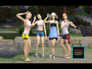 Sims 4 — G108Summer Poses2 by giftky107 — This Creation belongs to a Set 4 poses. Set up your sims for a photo shoot and