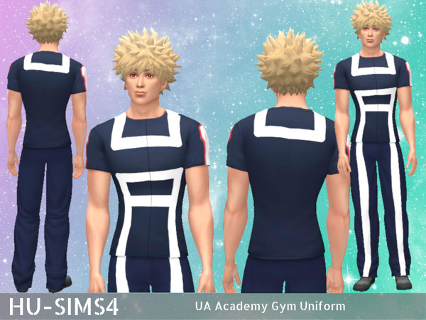 Sims 4 — My Hero Academia Gym Top by hu-sims4 — My Hero Academia Gym Top The official My Hero Academia gym uniform for