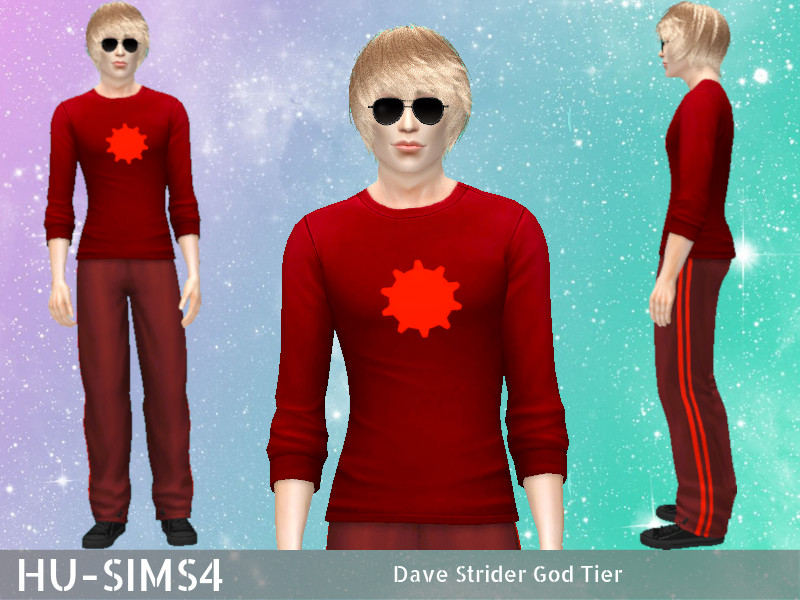 hu-sims4's Dave Strider God Tier Outfit.