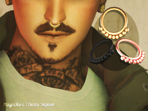 Sims 4 — Magnolia-C - Benty Septum by magnolia-c — New mesh by me. Male and female. 5 colors. Custom thumbnail. Specular