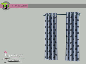 Sims 3 — Lyne Curtains - Curtains 2x1 by NynaeveDesign — Lyne Curtains - Curtains 2x1 Located in Decor - Curtains and