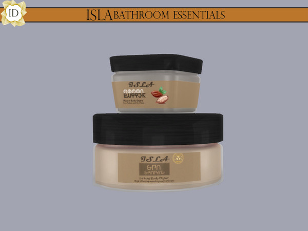 Sims 4 — ISLA Creams by ISLA_Design — A cream to soothens and softens the hands, and an anti-aging body cream. Price: $40