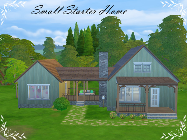 Sims 4 — Small Starter Home by Jelena7 — Small starter home ideal for starting a family , with two bedrooms.
