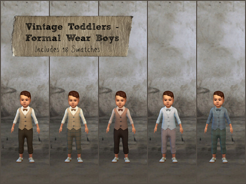 Sims 4 The Sims Resource | Vintage Toddlers - Formal Wear Boys - Seasons needed by TSR Creator