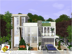Sims 3 — Polyanthus Primula by Onyxium — On the first floor: Living Room | Dining Room | Kitchen | Bathroom | Garage On