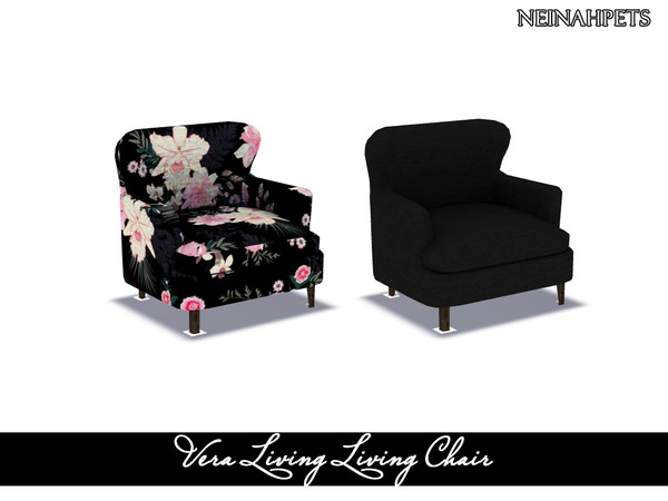 Sims 4 — Vera Living Living Chair by neinahpets — Living Chair 2 Colors