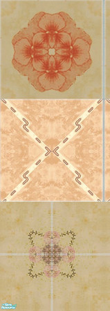 Sims 2 — JD beige tiles by jdamgaard — This is a set of three beige tiles with patterns