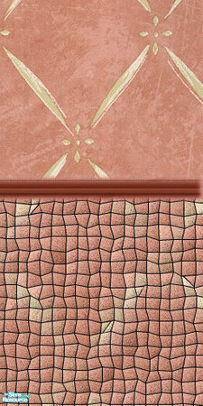 Sims 2 — Rusty Rose Bath - wall tile 2 by ead425 — 