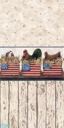 Sims 2 — Country Kitchen Misc set -  Chicken wall by Astarta — Part of the Misc country kitchen set.