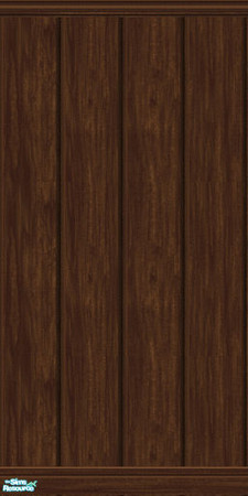Sims 2 — The Livingroom Plank paneling by TSR Archive — Some people feel darker is better. If that's your Sim, he might