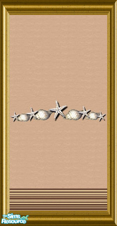 Sims 2 — SeaShellsWall by The_Unicorn — Without the Frames