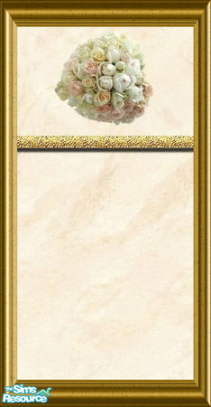 Sims 2 — CremeRosesWall by The_Unicorn — Without the Frames