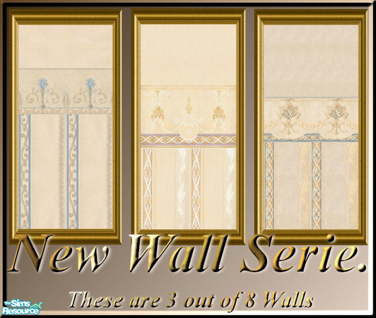 Sims 2 — NewWallSerie by The_Unicorn — A new Serie of 8 Beautiful Walls. 