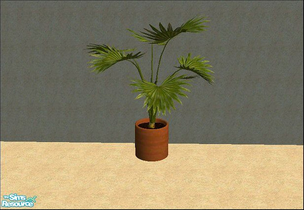 Sims 2 — CSBL Living [Plant] by Lola — Cool, Contemparay Living Room In Sage, Teal, Cream With Leaf Patterned Fabrics.