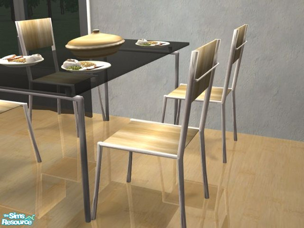 Sims 2 — Turano recolor - Chair by AnoeskaB — A modern and stylish chair, made of light wood and metal. Part of the Light
