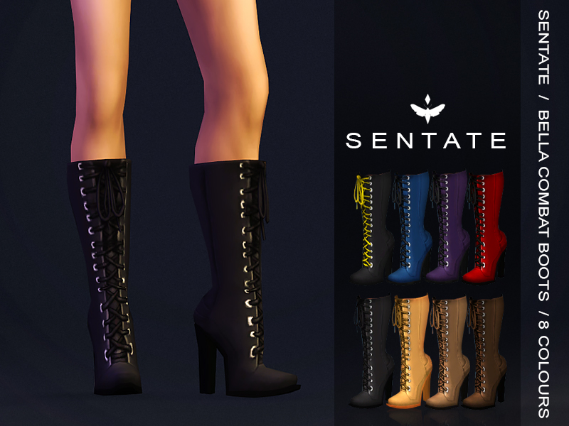 The Sims Resource - Bella Combat Boots