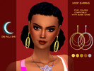 Sims 4 — Hoop earring by Cris_Paula_Sims — New mesh with five colors base game compatible!! Know more creations in my
