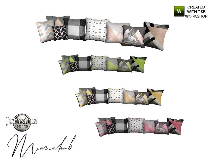 The Sims Resource Mianahob living room cushions sofa