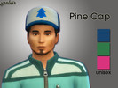 Sims 4 — Yealuis Pine Cap by yealuis — Gravity Falls Dipper's Cap 3 colors Unisex 